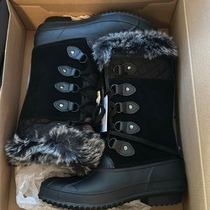 Black Fur Boots